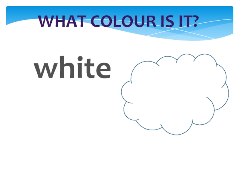 What colour is it?white