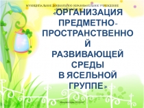 Презентация ОРГАНИЗАЦИЯ ПРЕДМЕТНО-ПРОСТРАНСТВЕННОЙ РАЗВИВАЮЩЕЙ СРЕДЫ В ЯСЕЛЬНОЙ ГРУППЕ