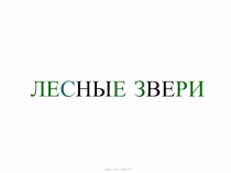 Презентация к уроку Развитие речи и окружающий мир. Тема Дикие животные