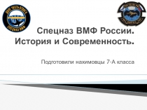 Презентация классного часа Вооружение спецназа ВМФ