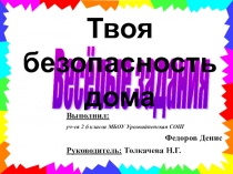 Презентация по окружающему миру на тему Безопасность дома