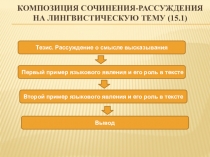 Презентация по русскому языку на тему. Подготовка к ОГЭ. Сочинение (9 класс)