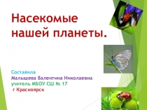 Презентация по окружающему миру Насекомые нашей планеты