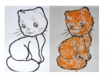 Презентация по технологии Аппликация из ниток мулине(фото)