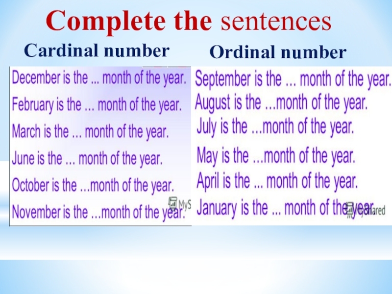 Complete numbers. Ординал Намберс. Cardinal and Ordinal Numerals. Text with Ordinal numbers. Упражнение Ordinal Cardinal Numerals.