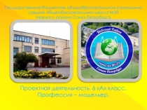 Презентация по проектной деятельности Модельер-профессия будущего
