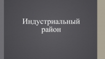 Индустриальный район