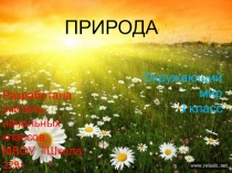 Презентация к уроку окружающего мира в 3 классе Природа (школа России)