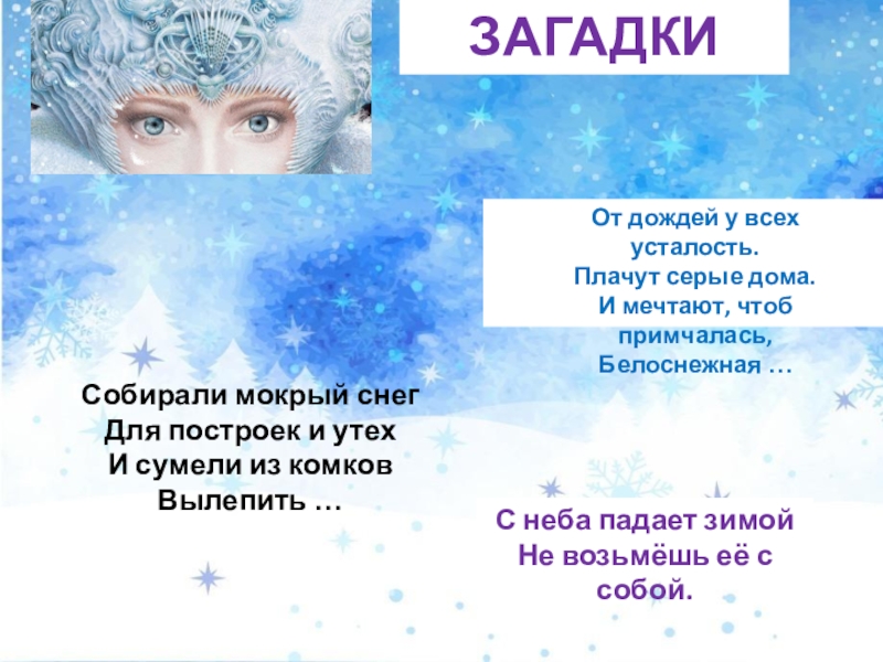 Снежные загадки