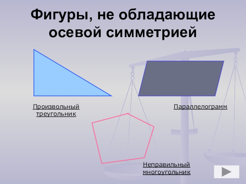 Фигура симметричная произвольный треугольник