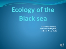 Презентация по английскому языку на тему Экологические проблемы Черного моря (8 класс)