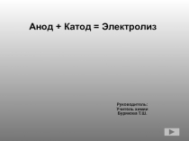 Презентация по химии на тему Электролиз (9 кл.)