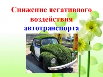 Презентация по экологии на тему Снижение негативного воздействия автотранспорта (11 класс)