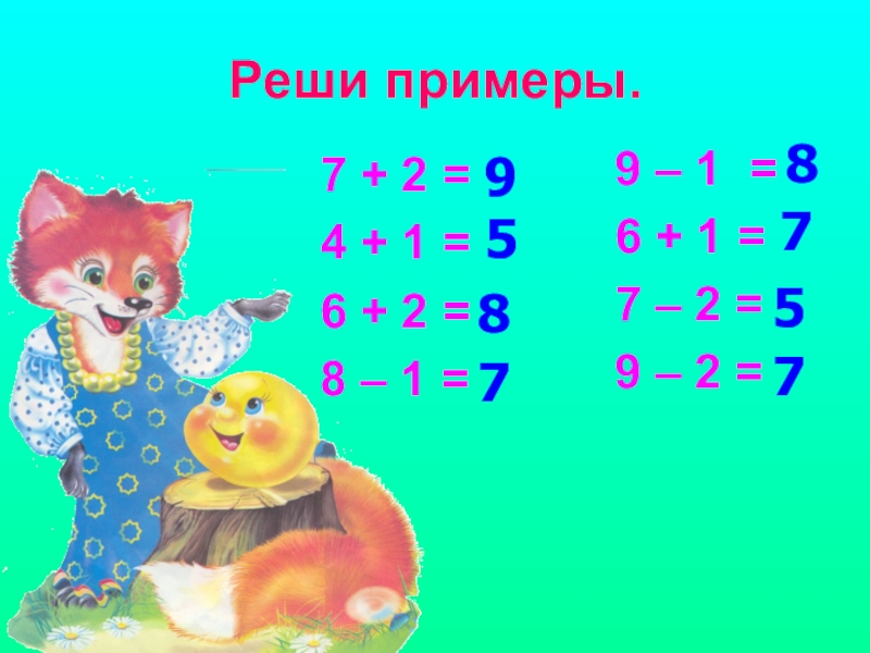 Закрепление тем математике. +4, -4. Закрепление презентация.