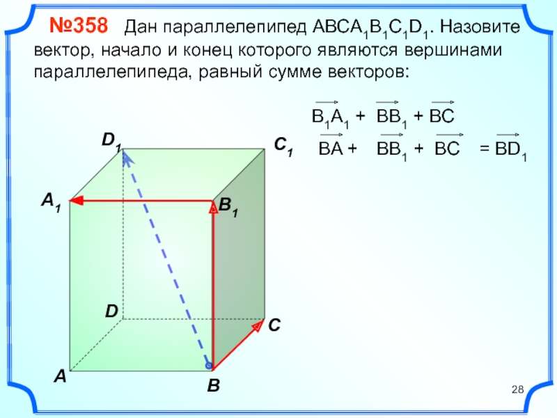 Презентация по геометрии 10 класс компланарные векторы