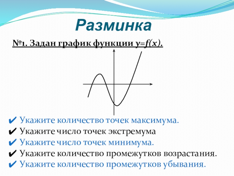 Точки экстремума функции презентация 10 класс