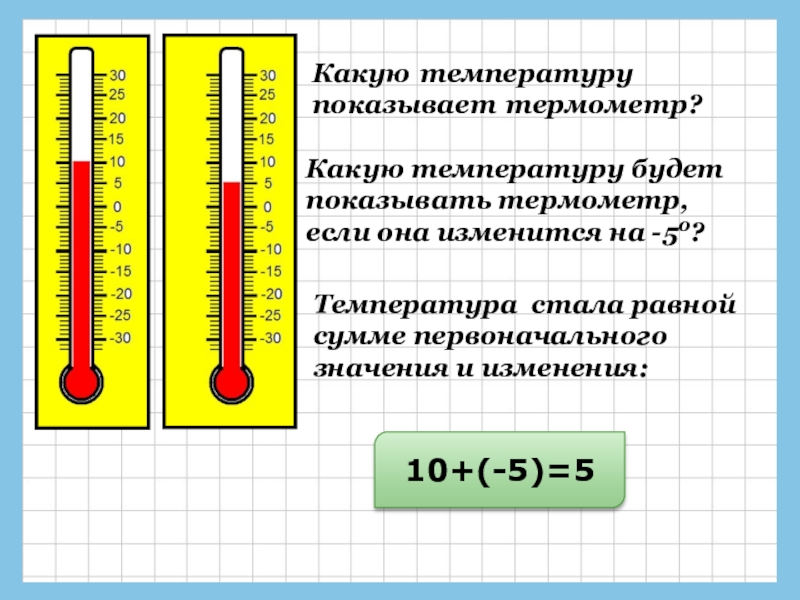 Какую температуру показывает термометр на рисунке термометр