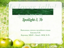 Презентация к уроку английского языка на тему He loves jelly! (Spotlight-3, Unit 5b).