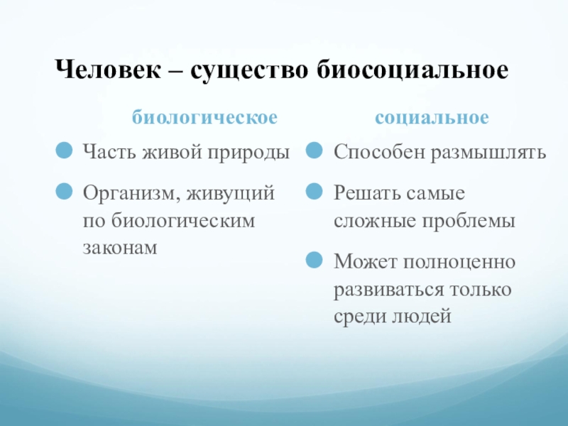 Человек биосоциальное существо схема 6 класс - 94 фото