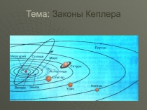 Презентация по физике на тему Законы Кеплера