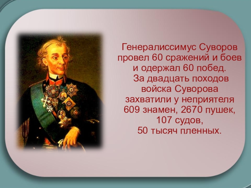 Презентация на тему суворов великий полководец