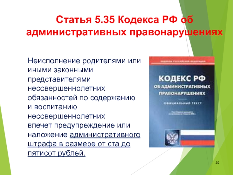 Ответственность кодекса. Ответственность родителей по 5.35 КОАП РФ. Статья 5.35. Статья 5.35 КОАП РФ. Статьи административного кодекса.