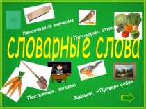 Презентация по русскому языку, словарные слова