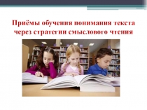 Презентация по русскому языку Приёмы обучения понимания текста через стратегии смыслового чтения (10 класс