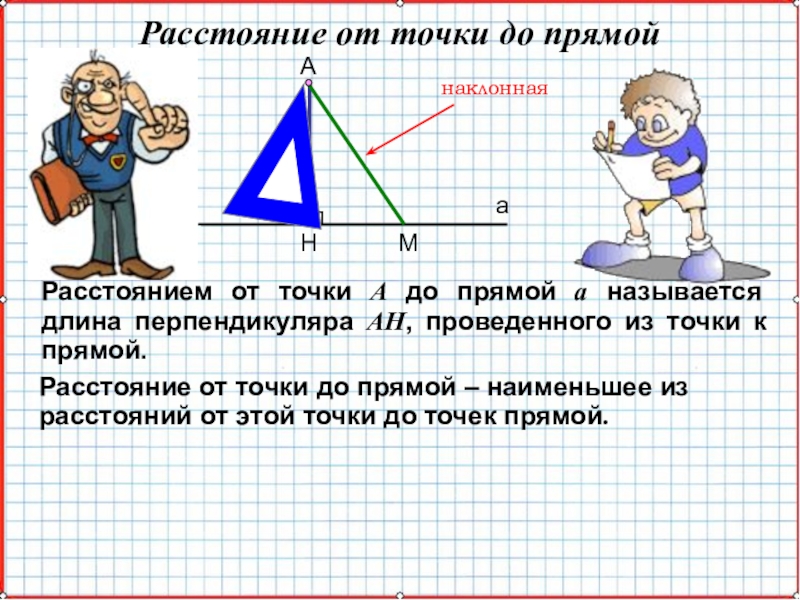 Геометрия 7 расстояние от точки до прямой презентация 7 класс геометрия