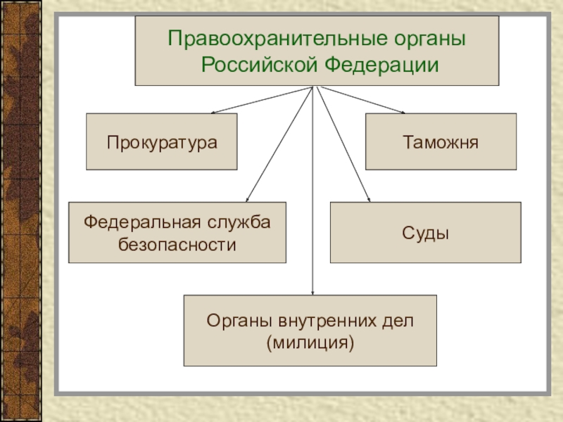 Проект по обществознанию правоохранительные органы