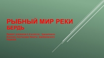 Проект  Рыбный мир реки Бердь
