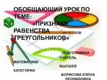 Презентация по геометрии на тему Признаки равенства треугольников (7 класс)