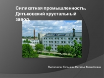 Презентация по химии на тему Силикатная промышленность (9 класс)