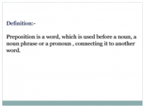 Prepositions for 8 grade