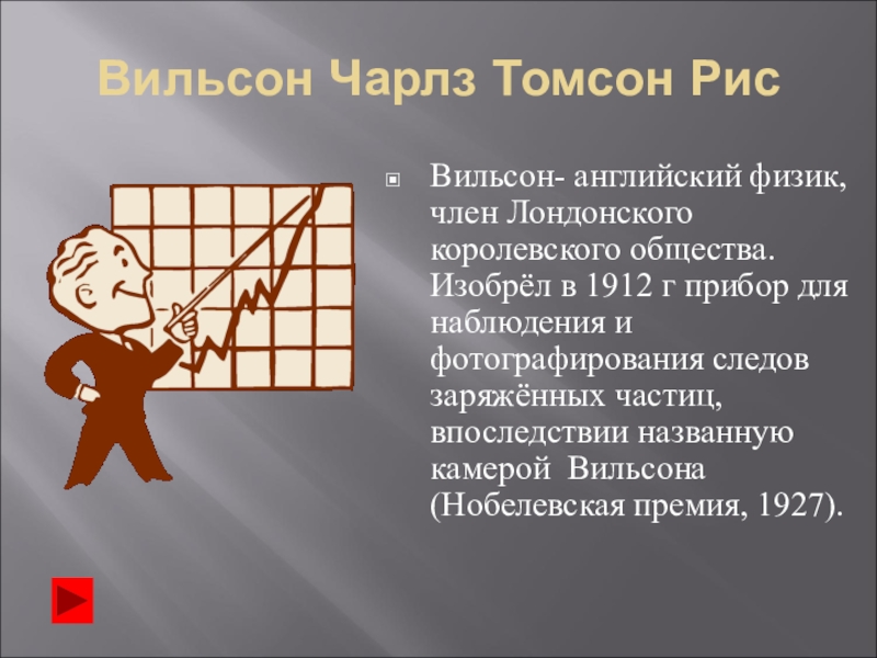 Чарлз То́мсон рис Ви́льсон. Чарлз Томсон рис Вильсон. Вильсон Томсон рис камера Вильсона.