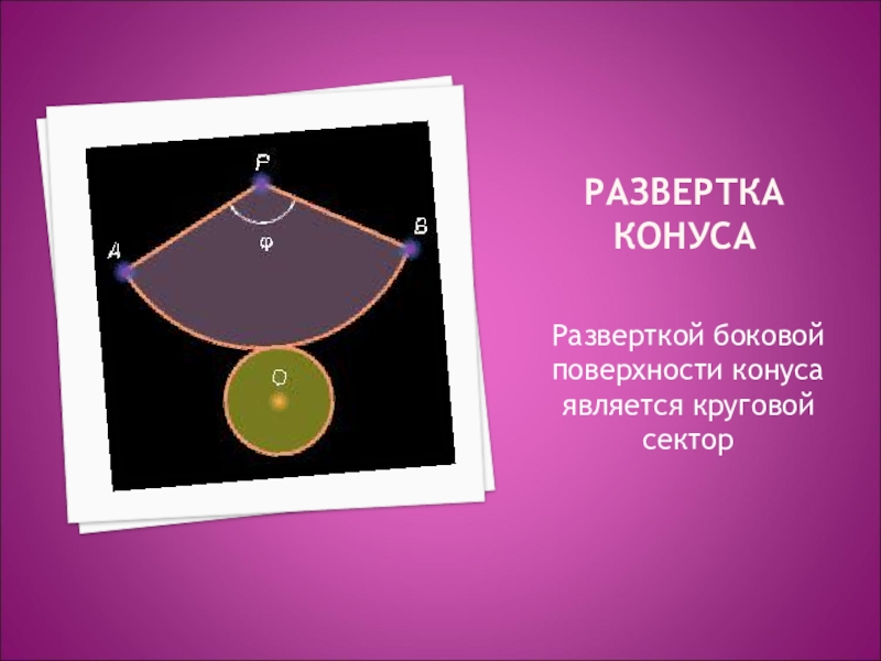 Боковая развертка конуса. Разверткой боковой поверхности конуса является круговой. Разверткой боковой поверхности конуса является. Разверткой боковой поверхностью конуса является круговой сектор. Развертка боковой поверхности конуса явл.