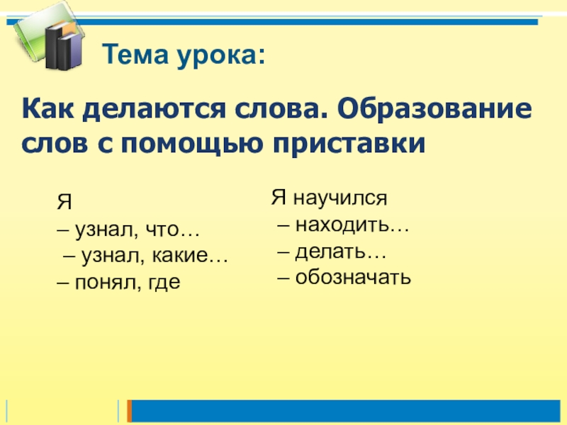 Проект образование слов с помощью приставок