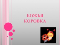 Презентация по экологии Божья коровка