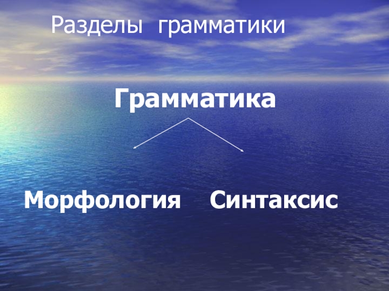 Разделы грамматики. Синтаксис это кратко в информатике.