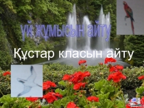 Презентация по биологии на тему Құстарды топқа бөлу