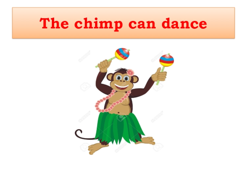 I can dance chimp
