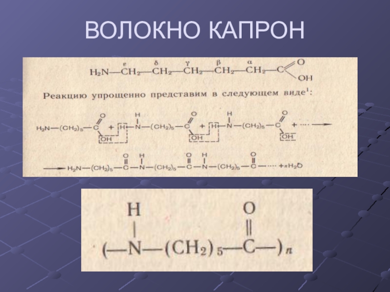 Капрон презентация по химии