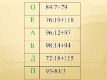 Презентация по математике на тему Занимательная математика
