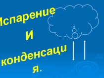 Презентация по физике для 8 класса на темуИспарение и конденсация