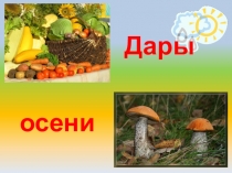 Презентация по познанию Дары осени