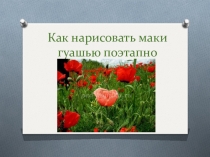 Презентация по ИЗО Маки