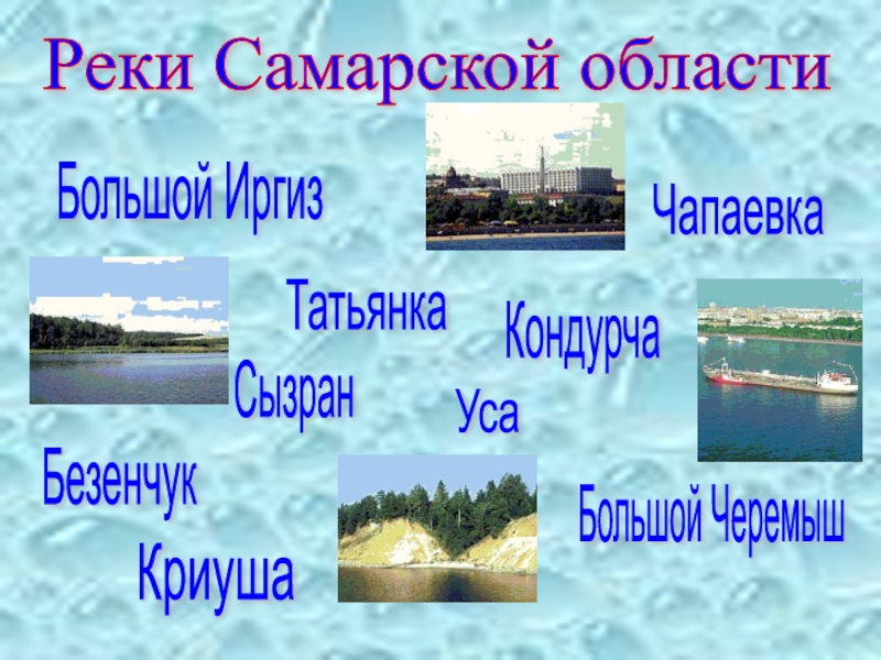 Какие водные объекты находятся в самарской области. Крупные реки Самарской области. Реки и озера Самарской области. Реки Самарской области названия. Водные объекты Самарской области.