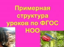 Примерная структура урока по ФГОС НОО