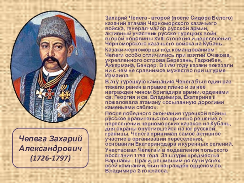 Имя сидор. Атаман Захарий Алексеевич Чепега. Захарий Чепега-Атаман черноморских Казаков. Казак Захарий Чепега. Захарий Чепега портрет.