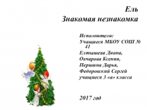 Ель. Знакомая незнакомка. Окружающий мир